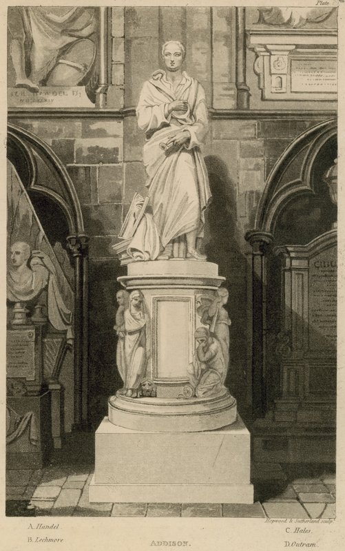 Addisonin muistomerkki, Westminster Abbey, Lontoo tekijältä Thomas Uwins
