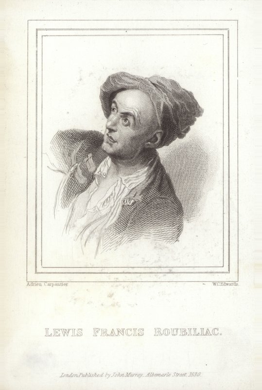 Louis-Francois Roubiliac, ranskalainen kuvanveistäjä tekijältä W.C. Edwards