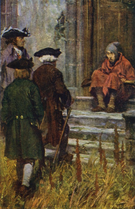 Kuva kidnapoidusta (väri litho) tekijältä W.R.S. (after) Stott