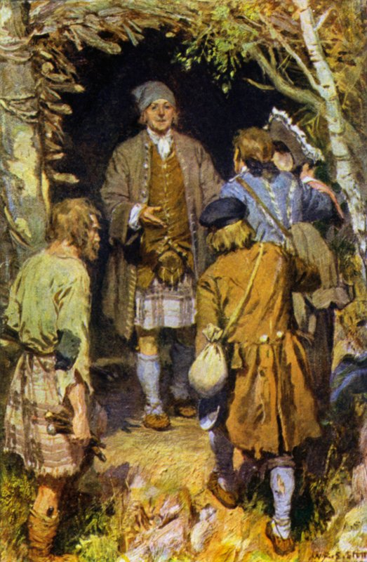 Kuva kidnapoidusta (väri litho) tekijältä W.R.S. (after) Stott