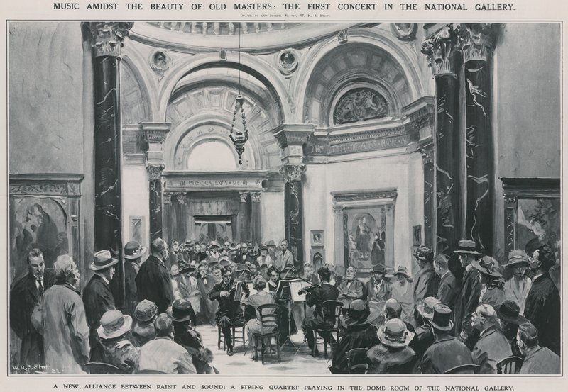 Ensimmäinen konsertti Kansallisgalleriassa tekijältä W.R.S. Stott