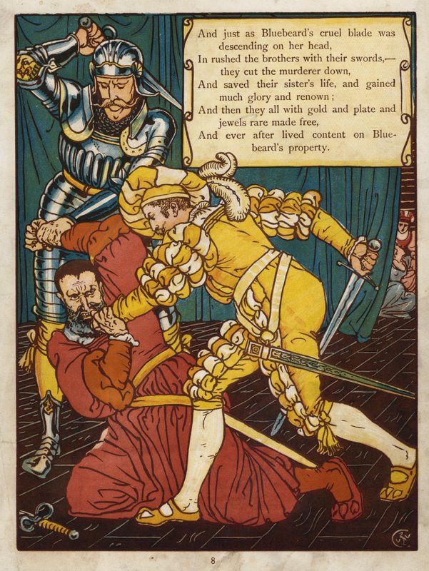 Siniparta (väri lito) tekijältä Walter Crane