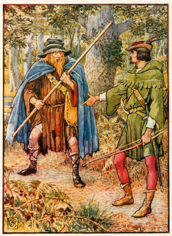 Robin Hood ja kerjäläisvakooja tekijältä Walter Crane