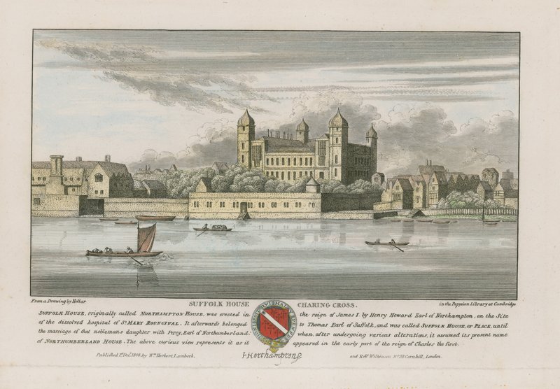 Suffolk House, Charing Cross, Lontoo tekijältä Wenceslaus Hollar