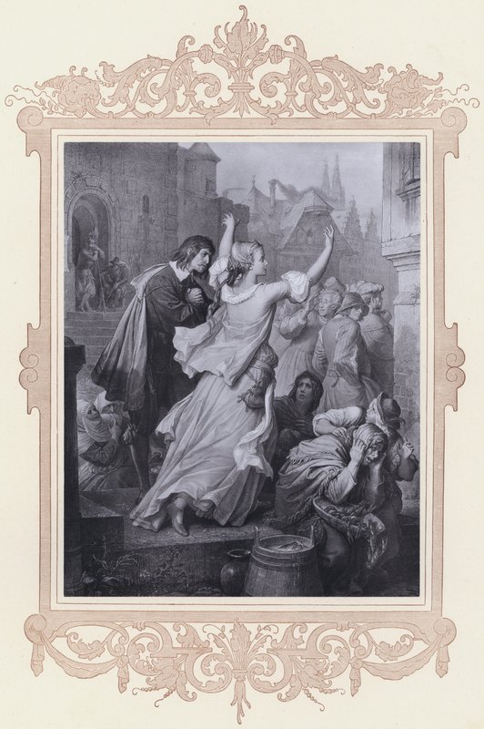 Clarchen, Egmont (litho) tekijältä Wilhelm von (after) Kaulbach
