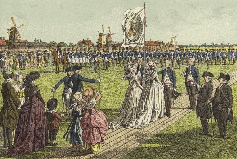 Lippuseremonia, 1786 tekijältä Willem II Steelink