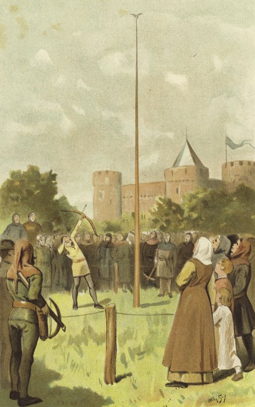 Lintuammunta, Alankomaat, 1300-luku tekijältä Willem II Steelink