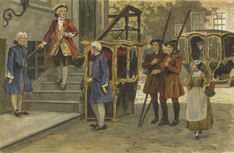 Sedan-tuoli ja reki, Alankomaat, 1700-luvun puoliväli tekijältä Willem II Steelink