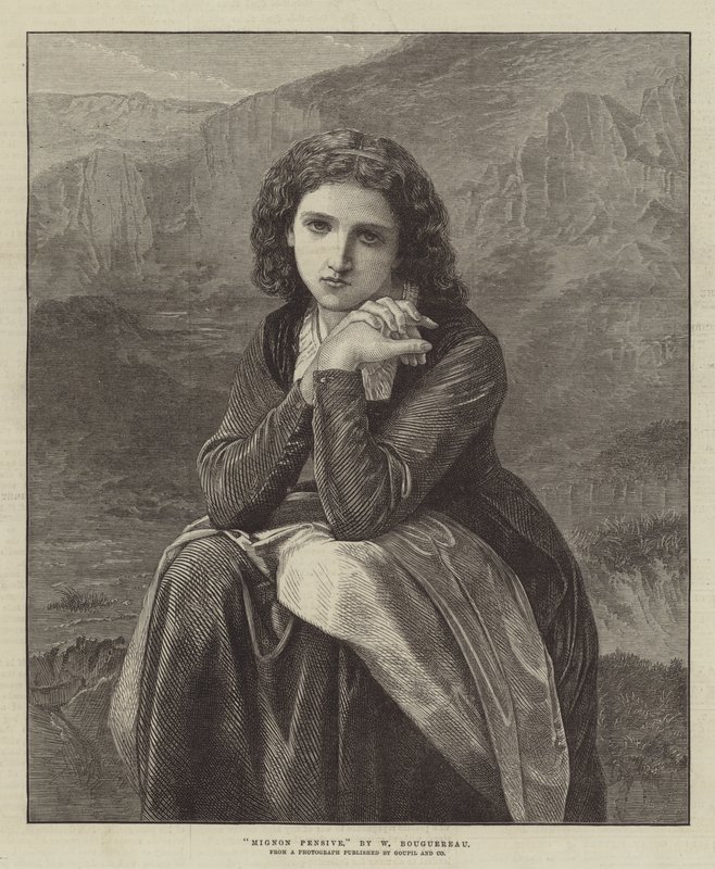 Mignon mietteliäs tekijältä William Adolphe Bouguereau