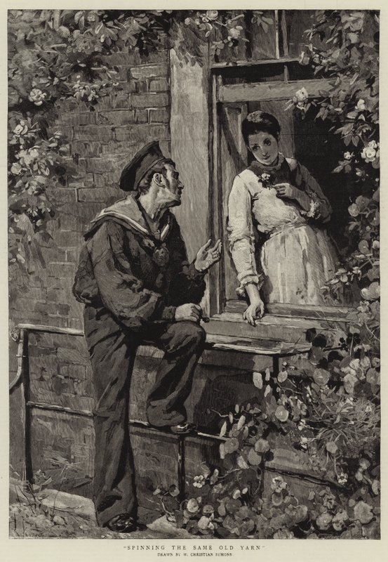 Saman vanhan langan kehräys tekijältä William Christian Symons