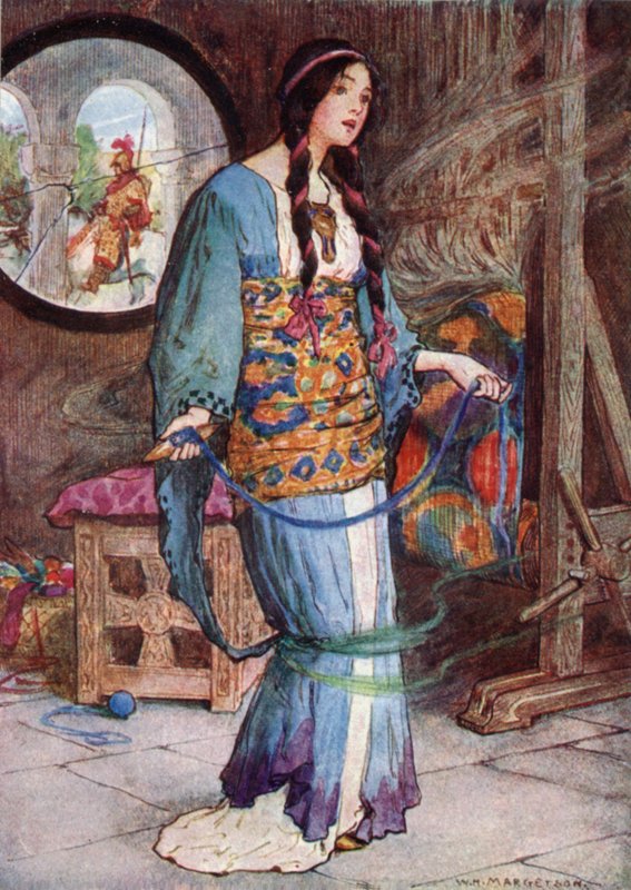 Shalottin rouva tekijältä after William Henry Margetson