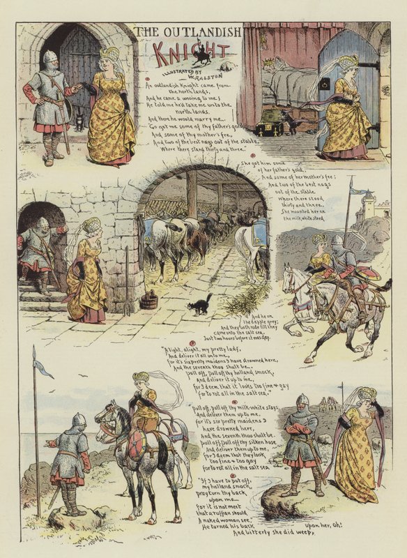 Outlandish Knight (chromolitho) tekijältä William Ralston