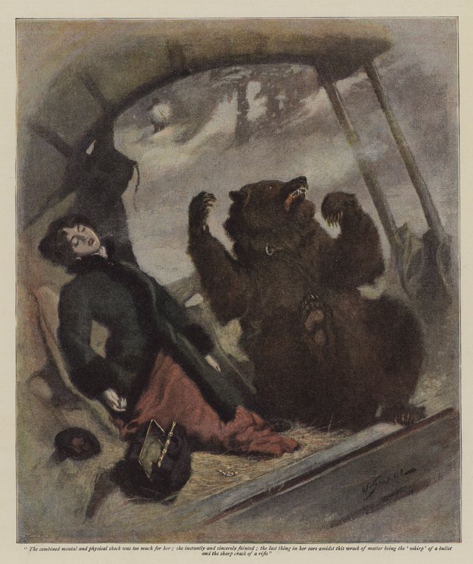A Night on the Divide (chromolitho) tekijältä William Small