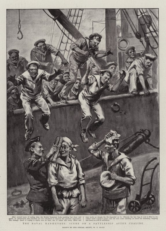 Naval Maneuvres, Kohtaus taistelulaivalla hiiletyksen jälkeen tekijältä William T. Maud