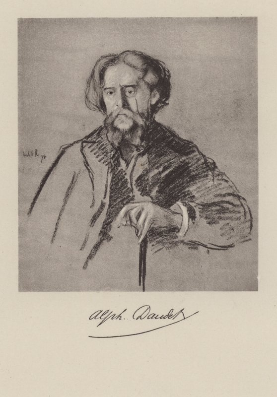 Alphonse Daudet, ranskalainen kirjailija tekijältä William after Rothenstein