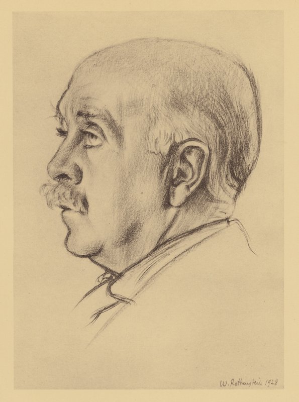 Max Beerbohmin muotokuva (litografia) tekijältä William (after) Rothenstein