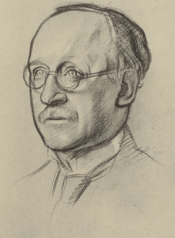 Sir Edwin Lutyens, RA (litho) tekijältä William (after) Rothenstein