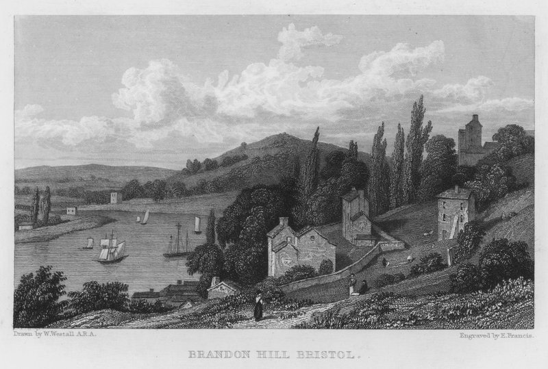Brandon Hill, Bristol (kaiverrus) tekijältä William (after) Westall