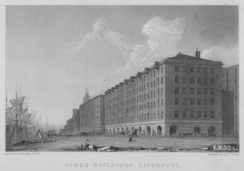 Goree Buildings, Liverpool (kaiverrus) tekijältä William (after) Westall