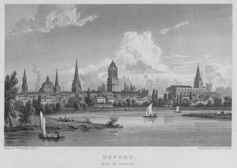 Oxford, Meadowsista (kaiverrus) tekijältä William (after) Westall
