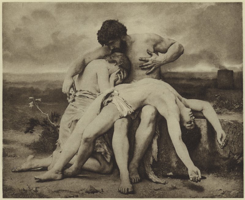 Ensimmäinen suru (valokuvasyväpaino) tekijältä William Adolphe Bouguereau
