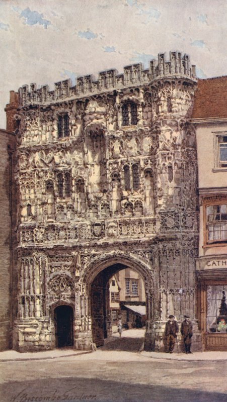 Christ Church Gate, Canterbury (värilitro) tekijältä William Biscombe Gardner