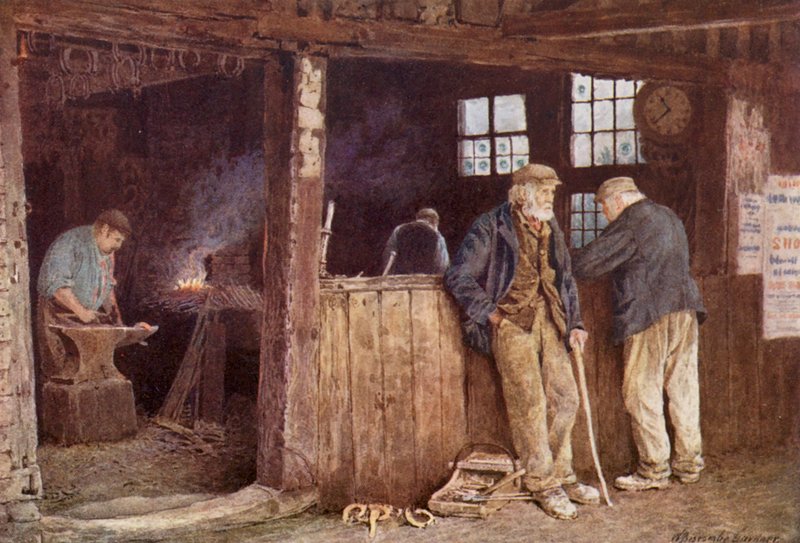 Geerings Forge, Rolvenden (värilitro). tekijältä William Biscombe Gardner