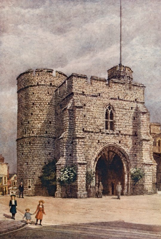 Westgate, Canterbury (värilitro). tekijältä William Biscombe Gardner