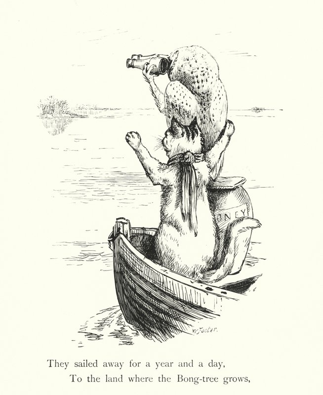 Pöllö ja kissa (kaiverrus) tekijältä William Foster