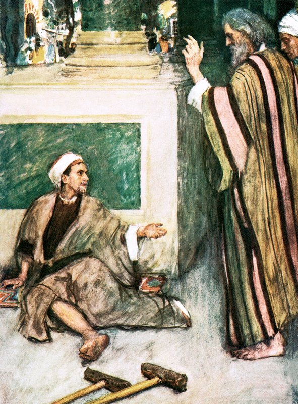 Pietari ja Johannes parantavat ramman miehen tekijältä William Hatherell