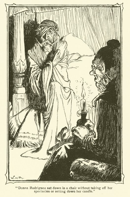Kuvitus Don Quijotelle (litho) tekijältä William Heath Robinson