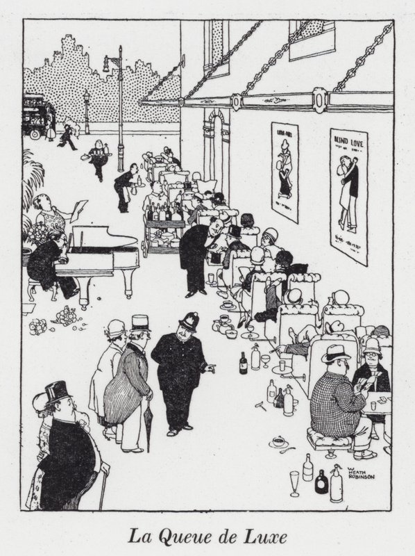 Luxury Tail (litho) tekijältä William Heath Robinson