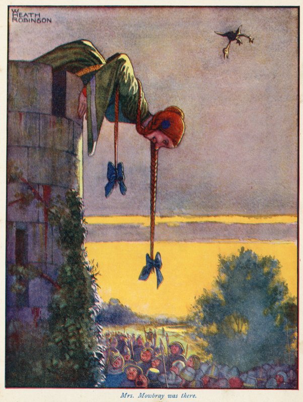 Rouva Mowbray oli paikalla tekijältä William Heath Robinson