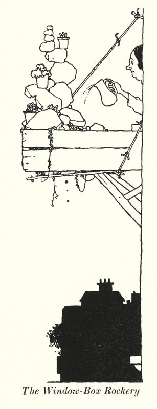 The Window-Box Rockery (litho) tekijältä William Heath Robinson