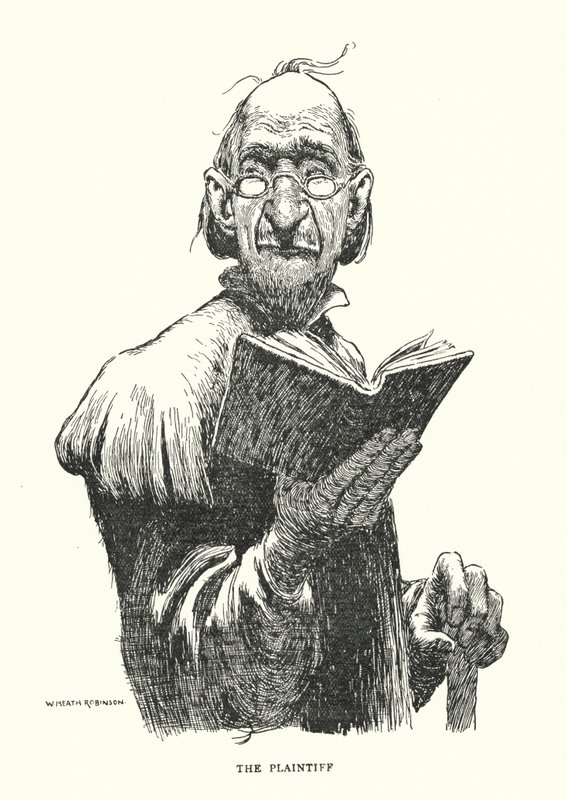 Kantaja (litho) tekijältä William Heath Robinson