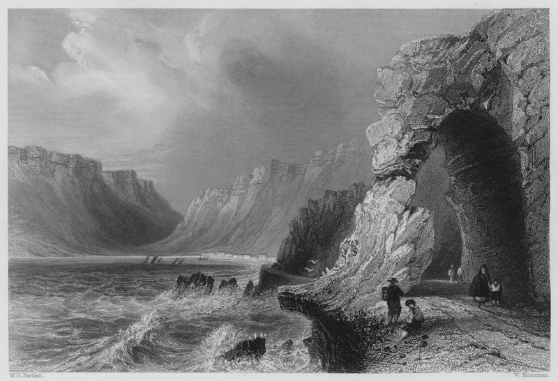 Glenariff, Antrimin kreivikunta (kaiverrus) tekijältä William Henry (after) Bartlett