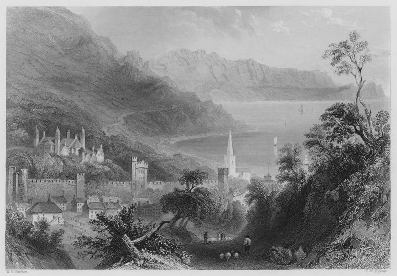 Glenarm (kaiverrus) tekijältä William Henry (after) Bartlett