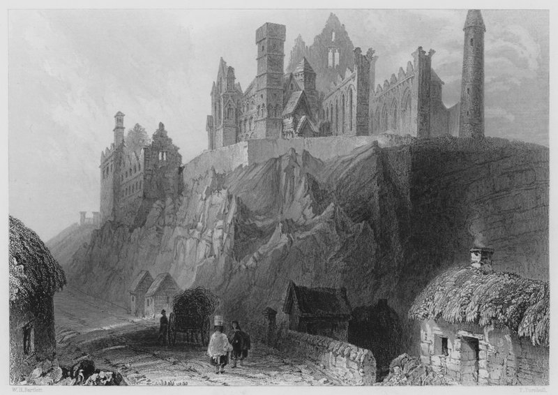 Rock of Cashel (kaiverrus) tekijältä William Henry (after) Bartlett