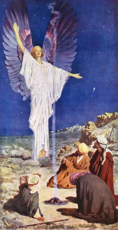 The First Noel (värillinen litografia) tekijältä William Henry (after) Margetson