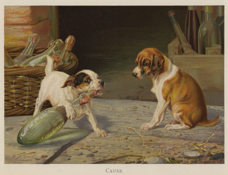 Syy (chromolitho) tekijältä William Henry Hamilton Trood