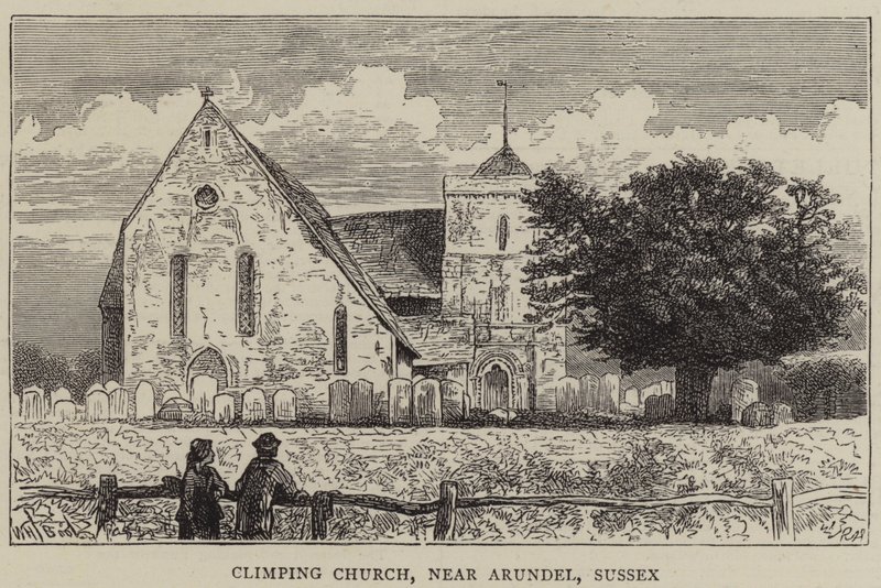 Climping Church, lähellä Arundelia, Sussexissa tekijältä William Henry James Boot
