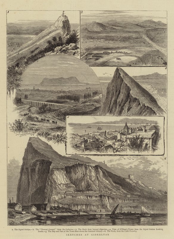 Luonnokset Gibraltarilla tekijältä William Henry James Boot