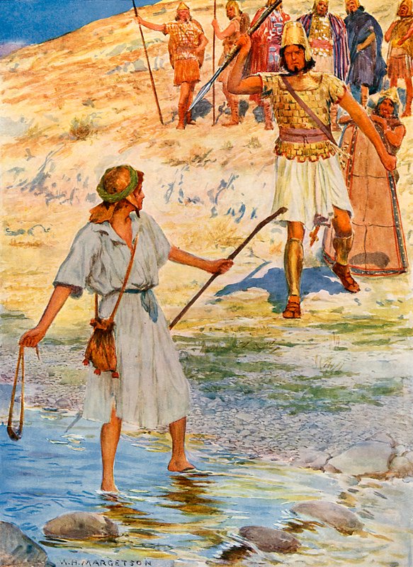 Daavid ja Goljat tekijältä William Henry Margetson