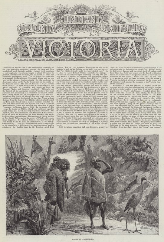 Siirtomaa- ja Intian näyttely, Victoria tekijältä William Heysham Overend