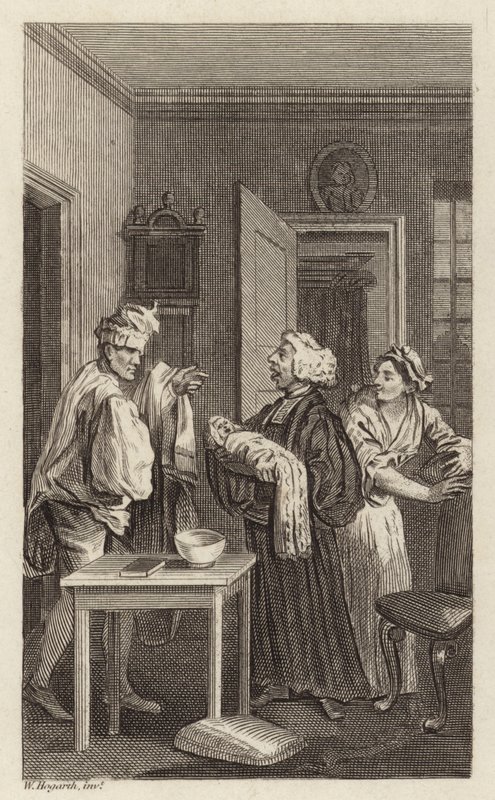 Kohtaus Tristram Shandysta tekijältä William Hogarth