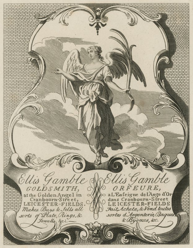 Mainos Ellis Gamblelle, Goldsmith tekijältä William Hogarth