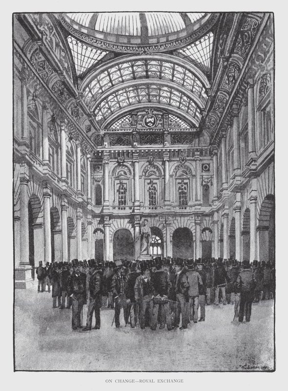 On Change, Royal Exchange (litho) tekijältä William Luker