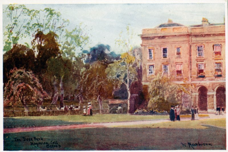 Deer Park, Magdalen College, uudet rakennukset tekijältä William Matthison