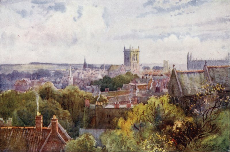 Näkymä Cambridgeen Castle Hilliltä tekijältä William Matthison