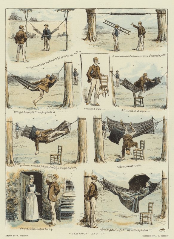 Riippumatto ja minä (chromolitho) tekijältä William Ralston